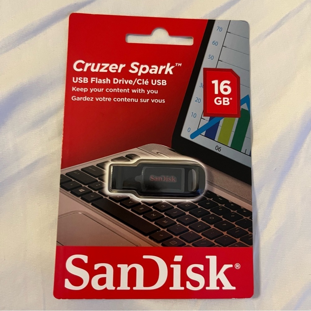 SanDisk Cruzer Spark 16GB USB 2.0 Flash Drive Thumb Memory Stick USB New​​